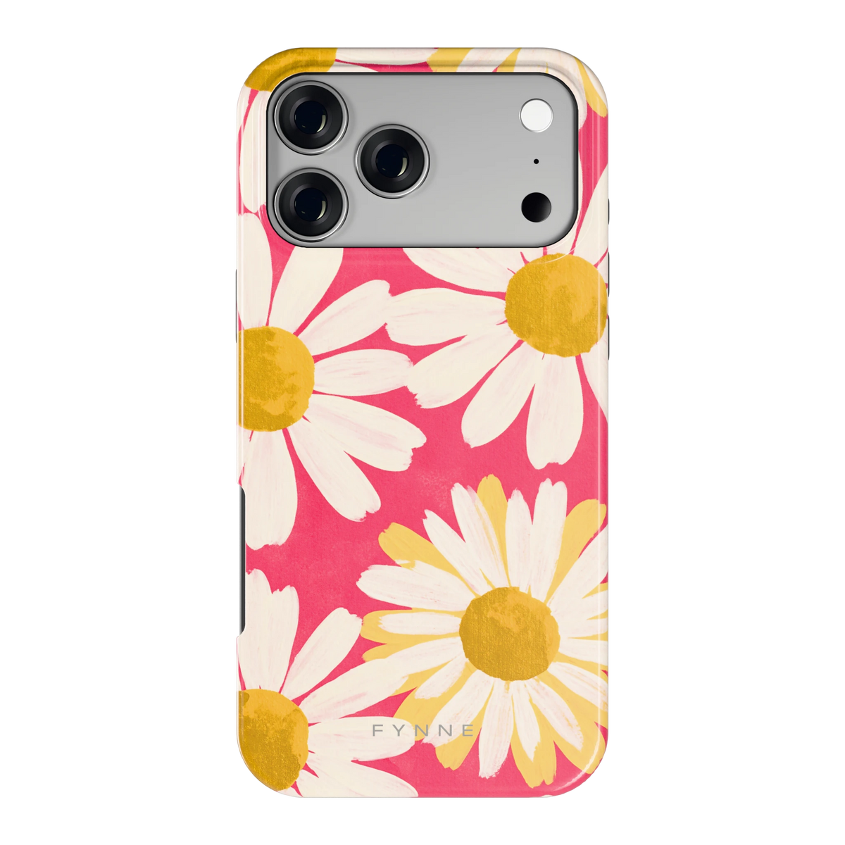 Geschilderde madeliefjes hoesje voor iPhone 17 Pro Max, achterkant