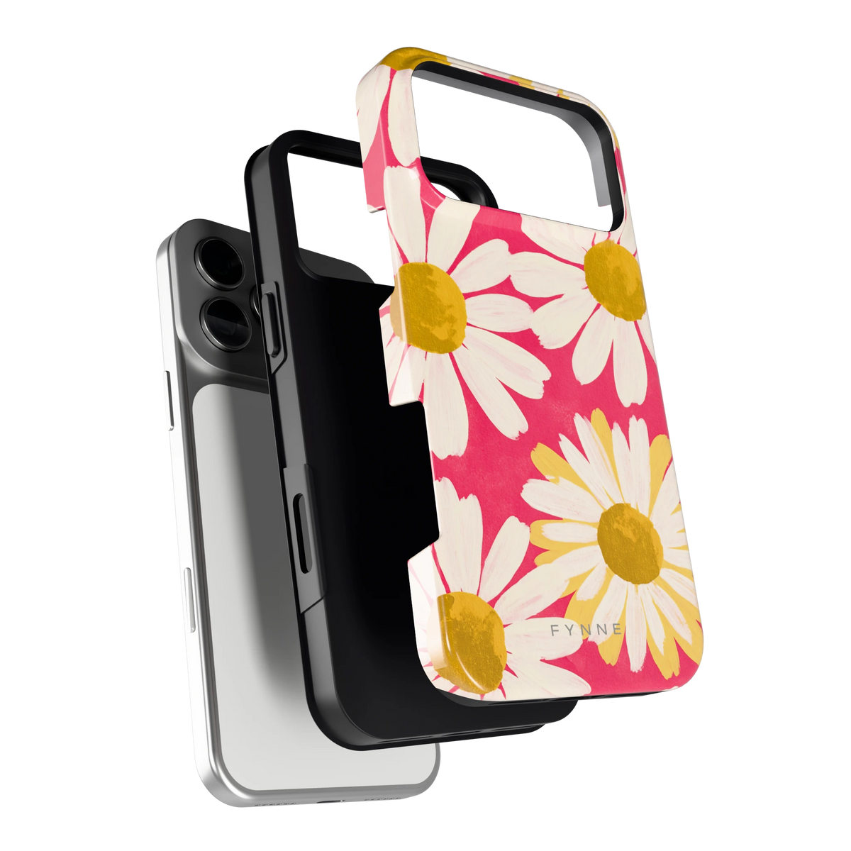 Geschilderde madeliefjes hoesje voor iPhone 17 Pro Max, los van de telefoon