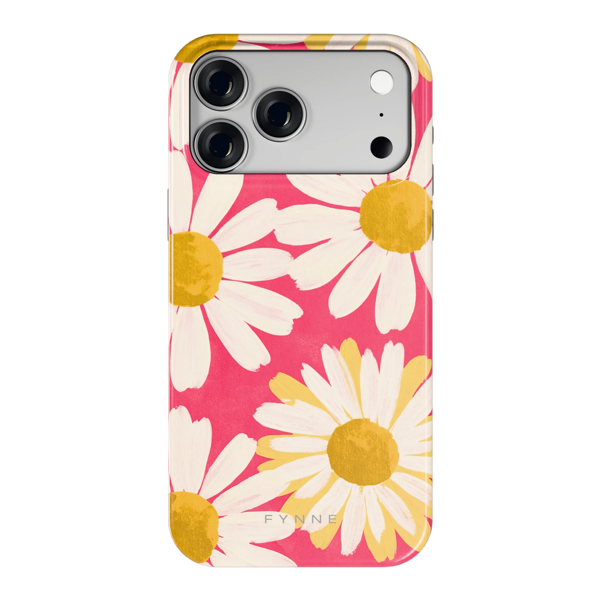 Geschilderde madeliefjes hoesje voor iPhone 18 Pro Max, achterkant
