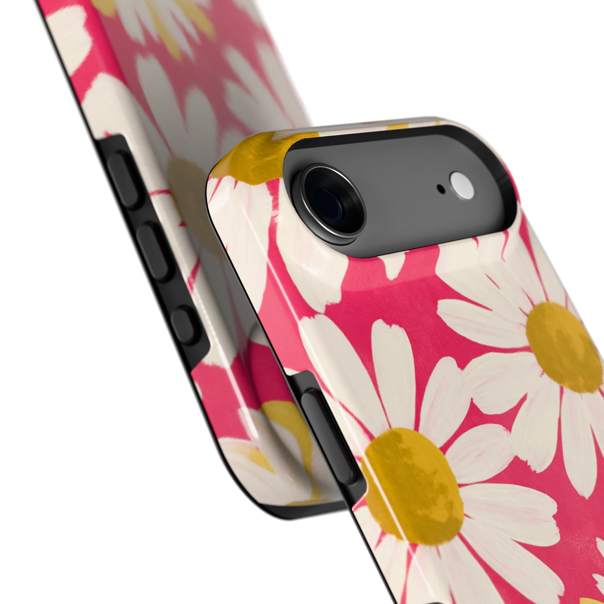 Geschilderde madeliefjes hoesje voor iPhone Air, close-up