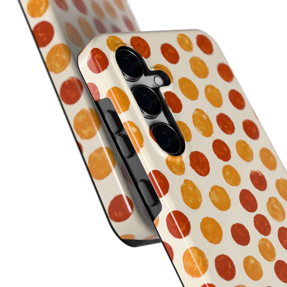 Geverfde Stippen hoesje voor Galaxy S24 FE, close-up