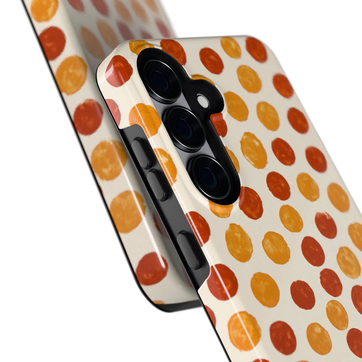 Geverfde Stippen hoesje voor Galaxy S25, close-up