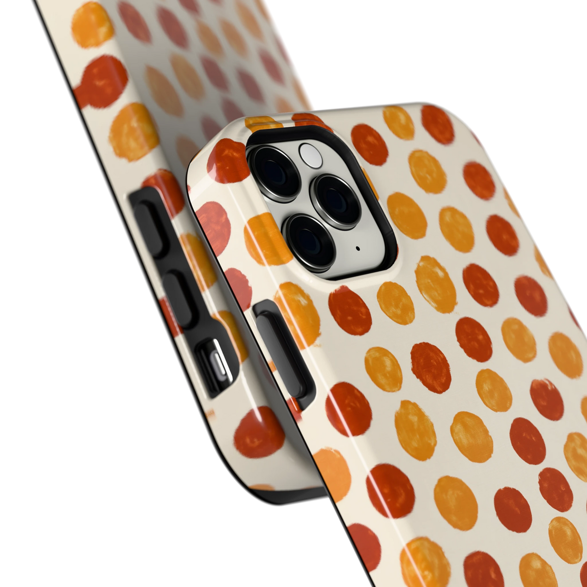 Geverfde Stippen hoesje voor iPhone 11 Pro Max, close-up