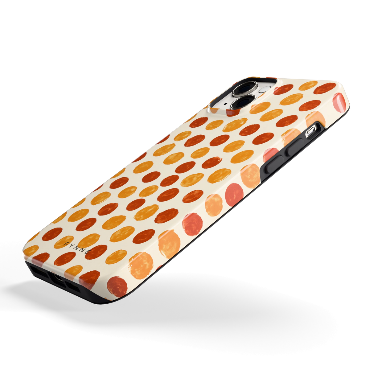 Geverfde Stippen hoesje voor iPhone 14 Plus, schuin