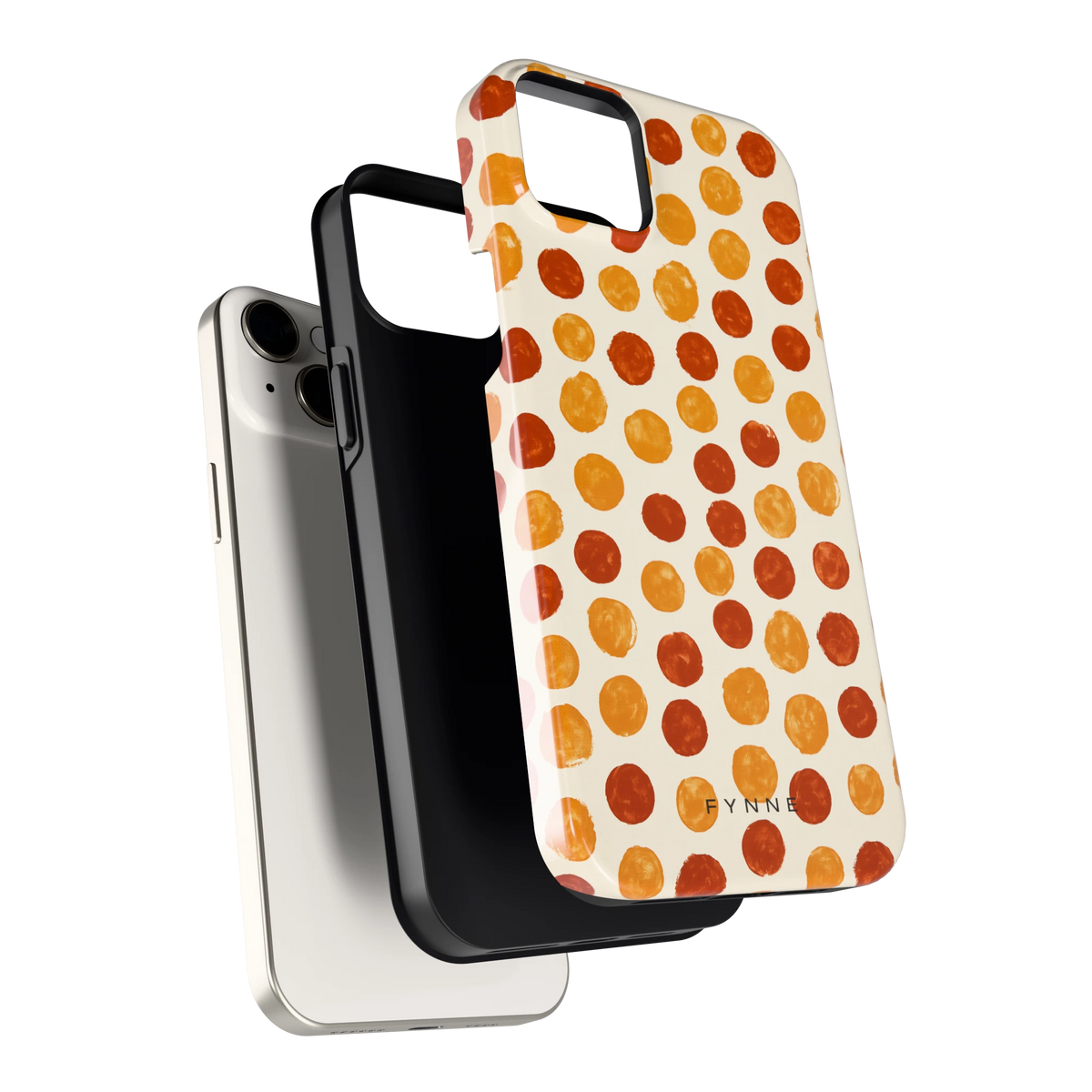 Geverfde Stippen hoesje voor iPhone 14 Plus, los van de telefoon