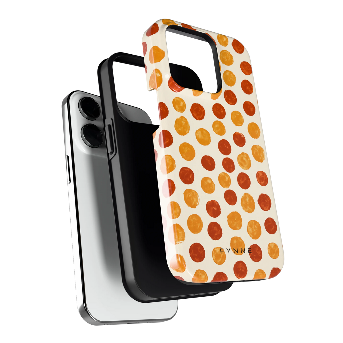 Geverfde Stippen hoesje voor iPhone 14 Pro, los van de telefoon