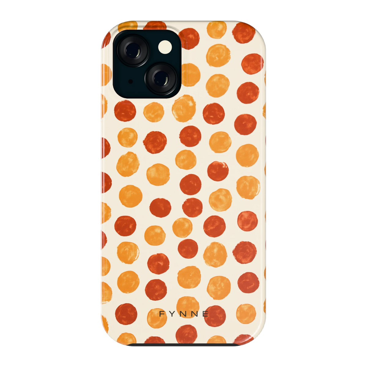 Geverfde Stippen hoesje voor iPhone 15, achterkant