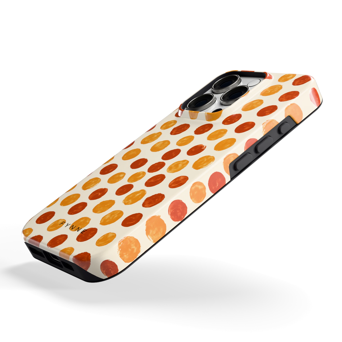 Geverfde Stippen hoesje voor iPhone 16 Pro, schuin