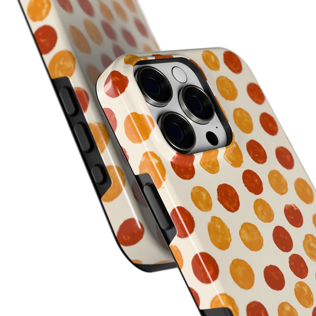 Geverfde Stippen hoesje voor iPhone 16 Pro Max, close-up