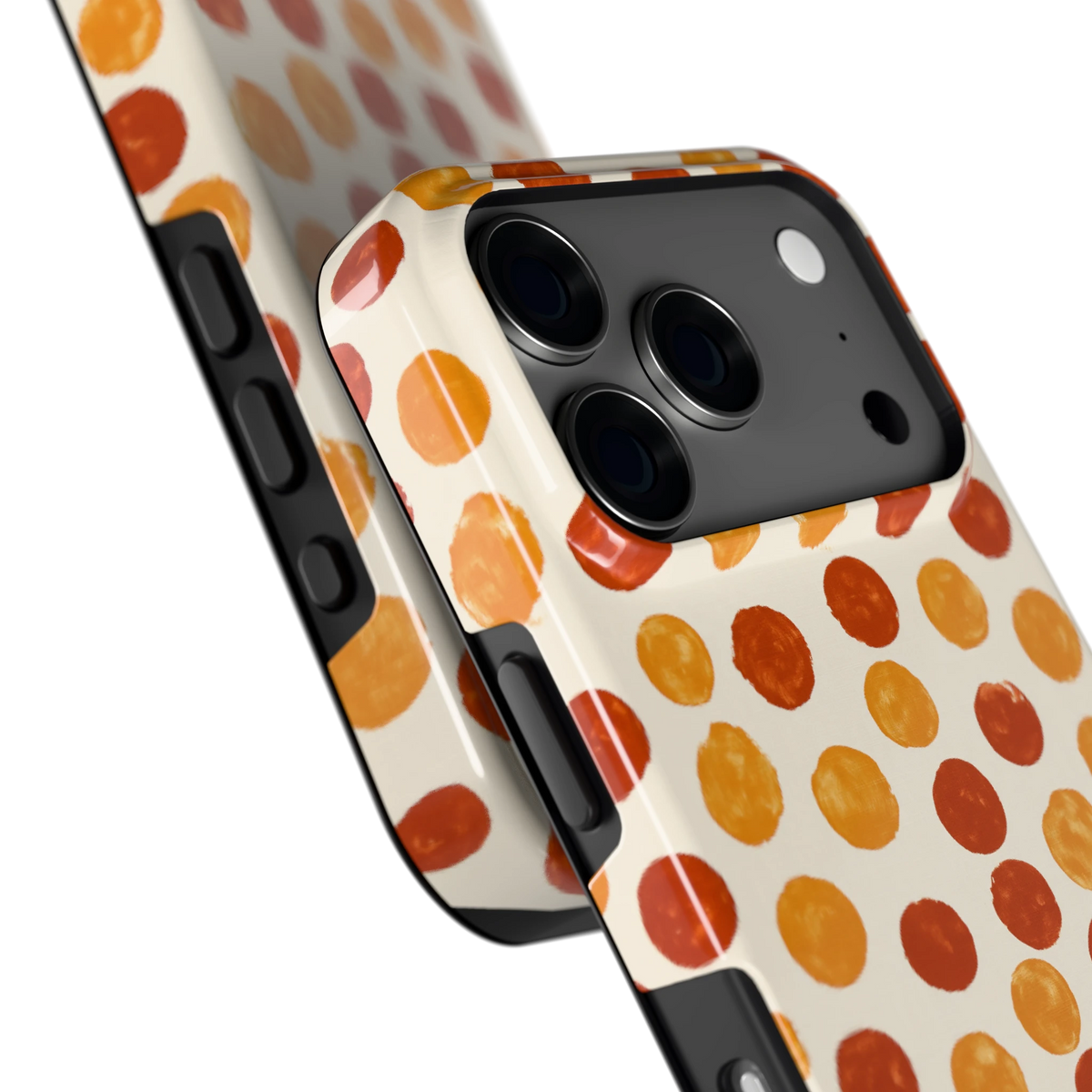 Geverfde Stippen hoesje voor iPhone 17 Pro, close-up