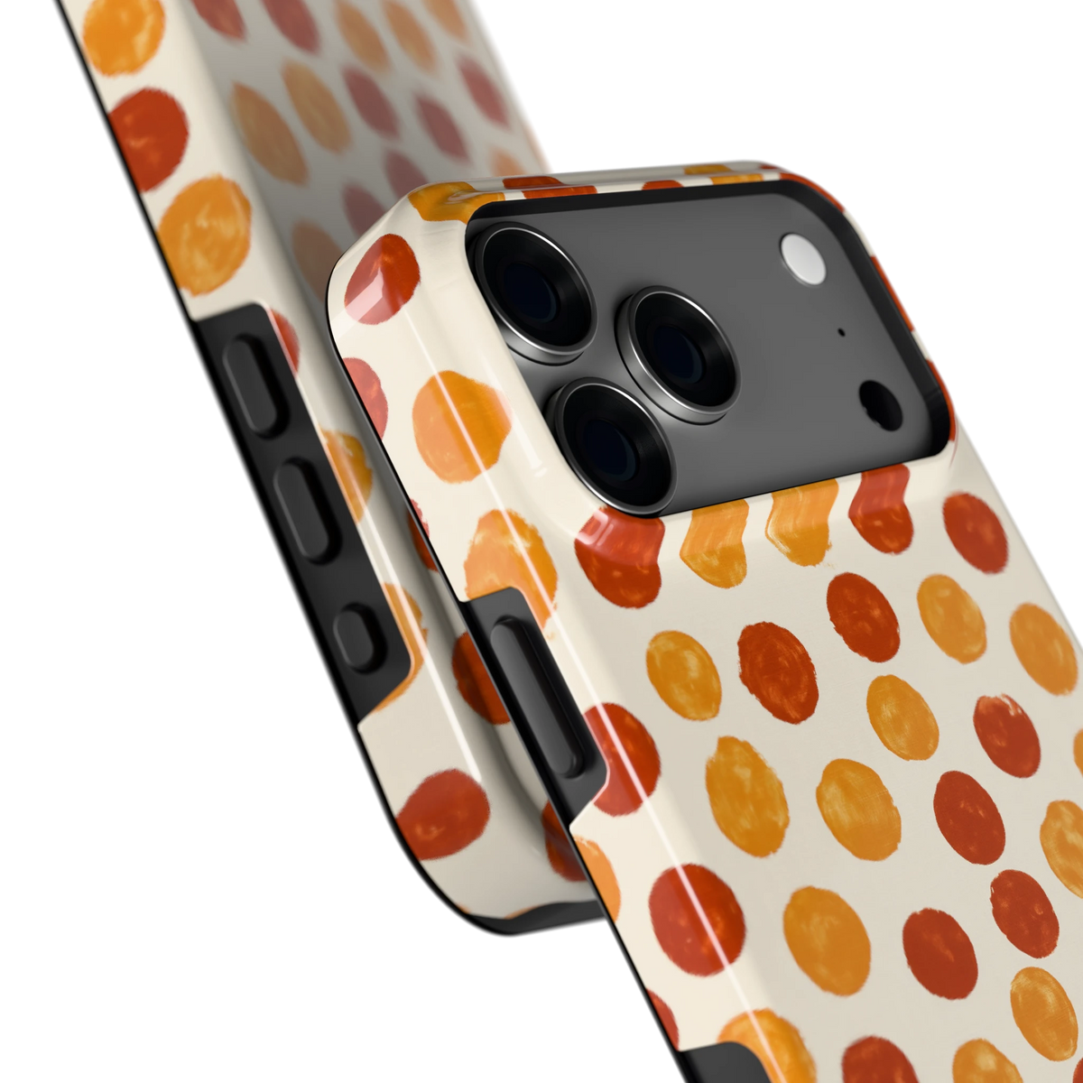 Geverfde Stippen hoesje voor iPhone 18 Pro Max, close-up
