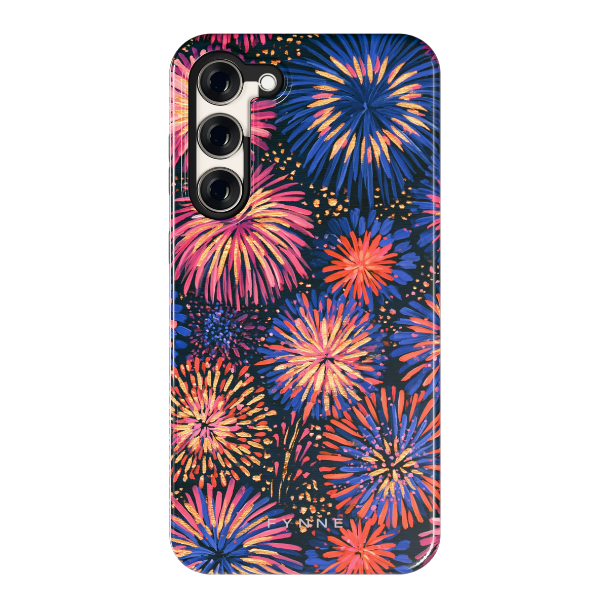 Beschilderd vuurwerk hoesje voor Galaxy S23+, achterkant