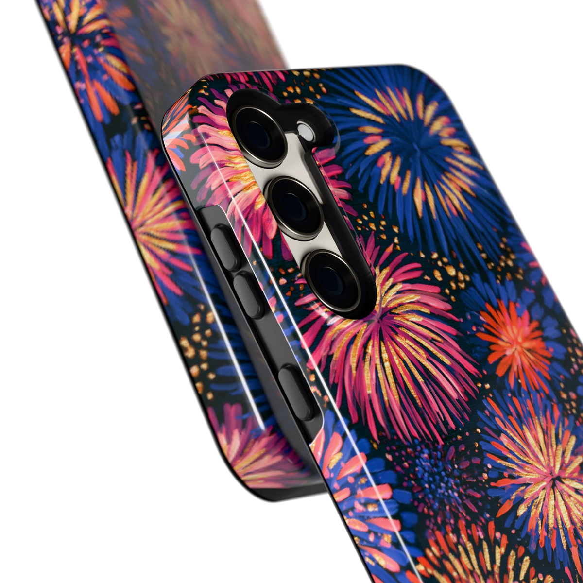 Beschilderd vuurwerk hoesje voor Galaxy S23+, close-up