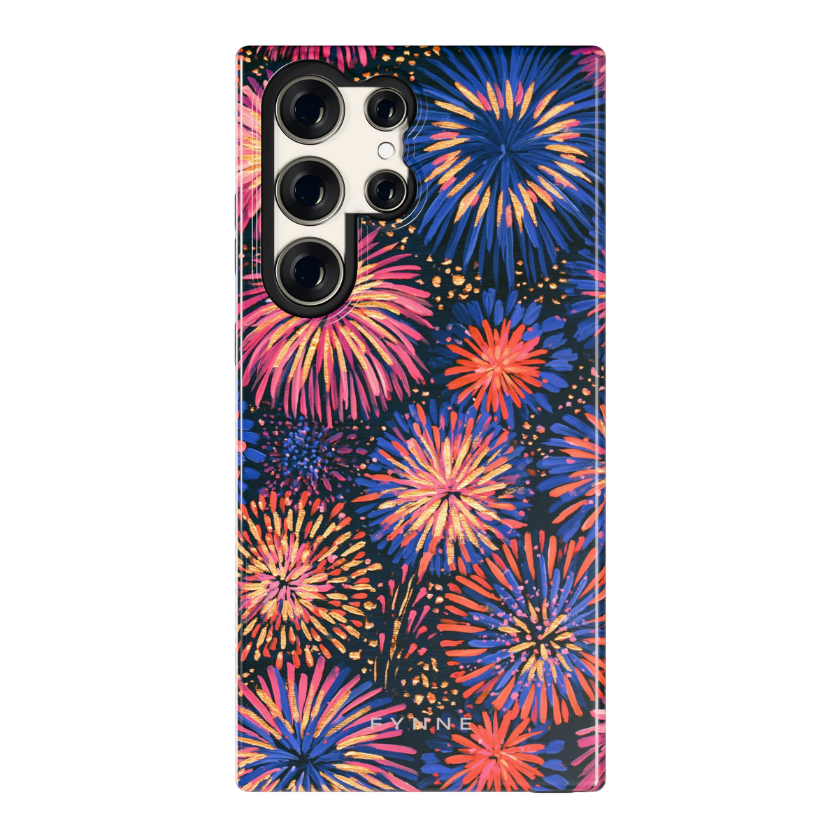 Beschilderd vuurwerk hoesje voor Galaxy S23 Ultra, achterkant