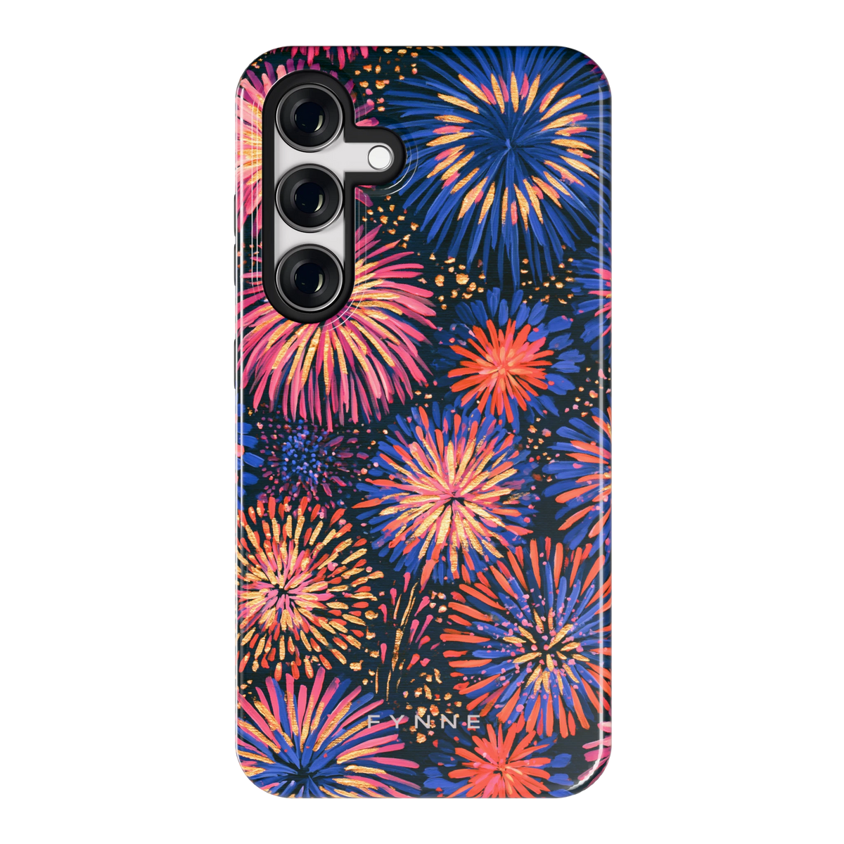 Beschilderd vuurwerk hoesje voor Galaxy S24, achterkant