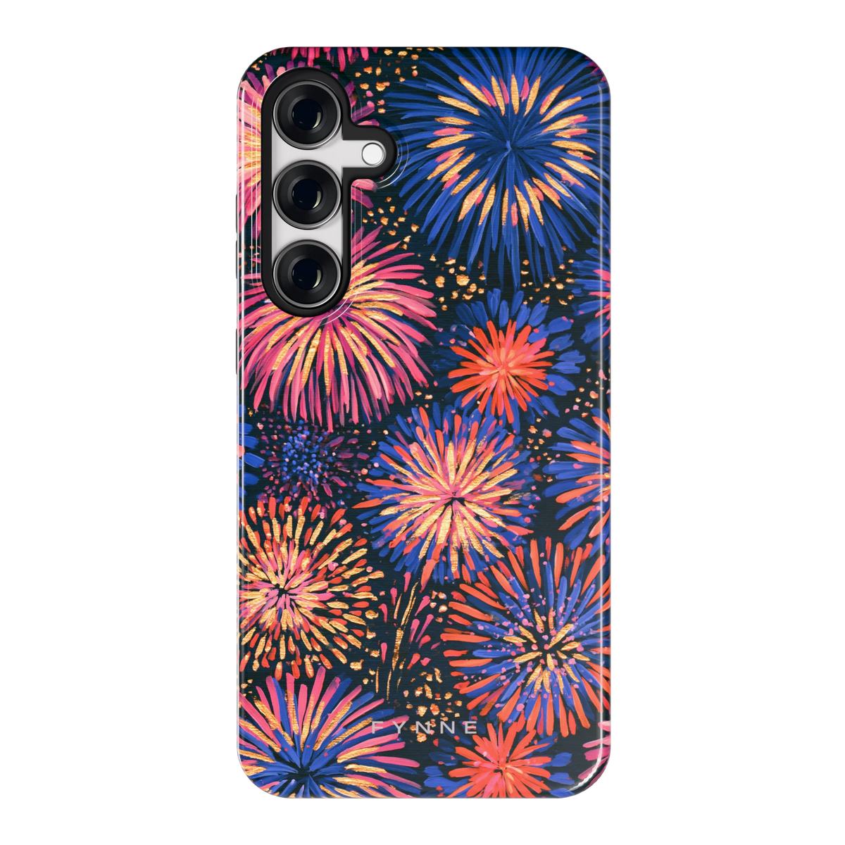 Beschilderd vuurwerk hoesje voor Galaxy S24+, achterkant