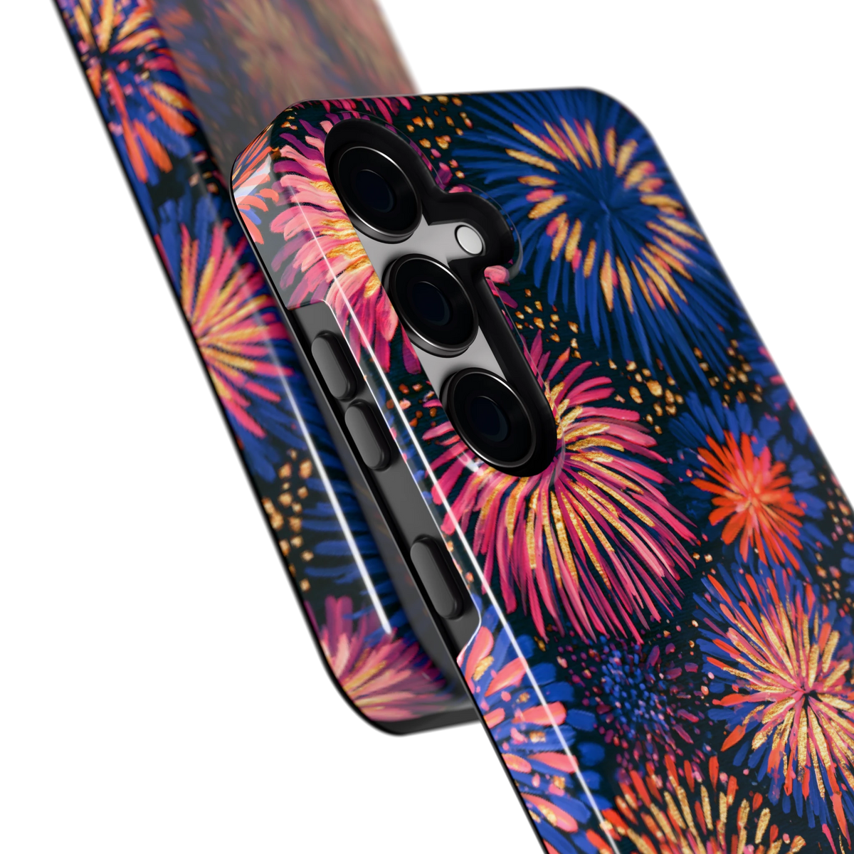 Beschilderd vuurwerk hoesje voor Galaxy S24+, close-up
