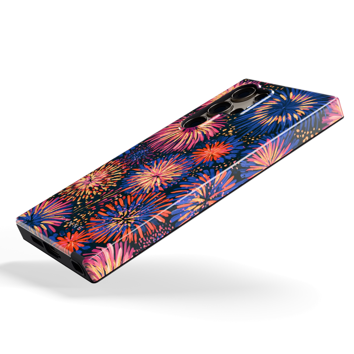 Beschilderd vuurwerk hoesje voor Galaxy S24 Ultra, schuin