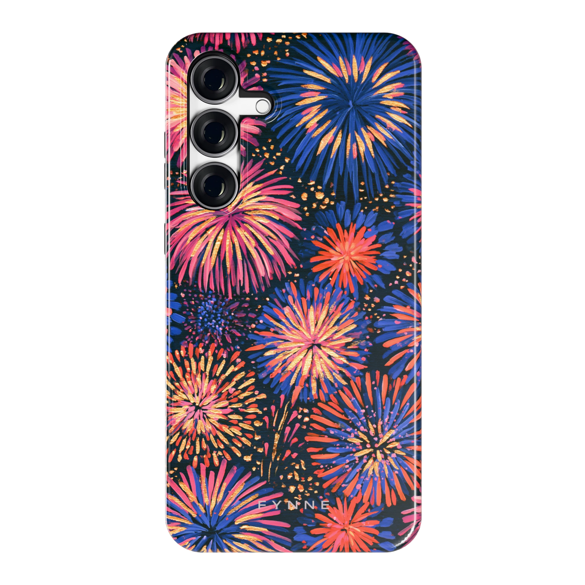 Beschilderd vuurwerk hoesje voor Galaxy S25 FE, achterkant
