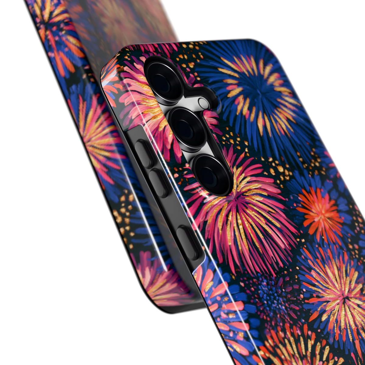 Beschilderd vuurwerk hoesje voor Galaxy S25 FE, close-up