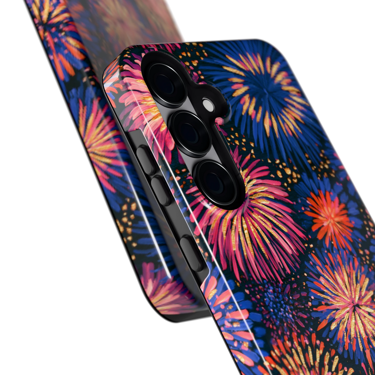 Beschilderd vuurwerk hoesje voor Galaxy S25+, close-up