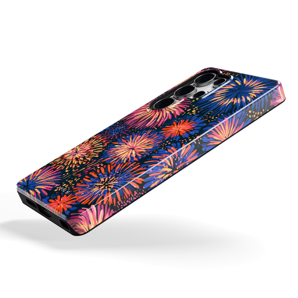 Beschilderd vuurwerk hoesje voor Galaxy S25 Ultra, schuin
