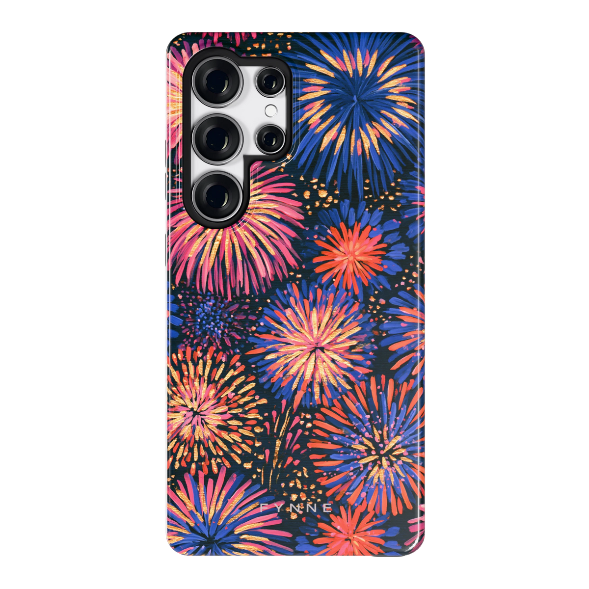 Beschilderd vuurwerk hoesje voor Galaxy S25 Ultra, achterkant