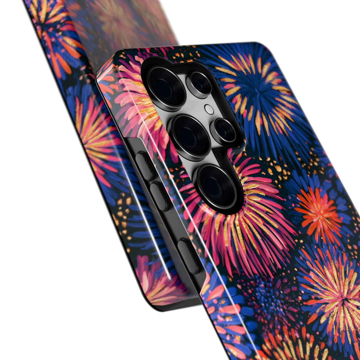 Beschilderd vuurwerk hoesje voor Galaxy S25 Ultra, close-up