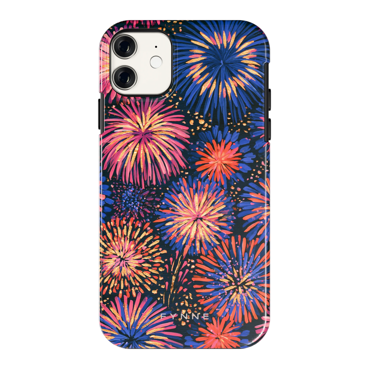 Beschilderd vuurwerk hoesje voor iPhone 11, achterkant
