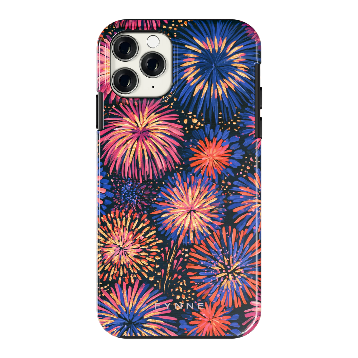 Beschilderd vuurwerk hoesje voor iPhone 11 Pro, achterkant