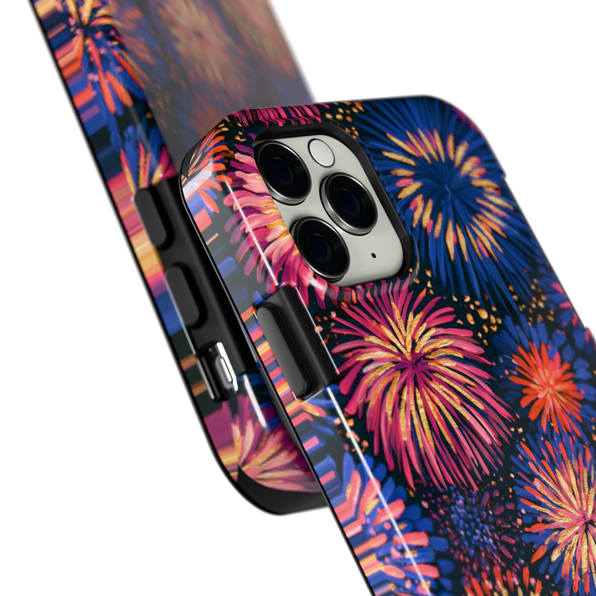 Beschilderd vuurwerk hoesje voor iPhone 11 Pro, close-up