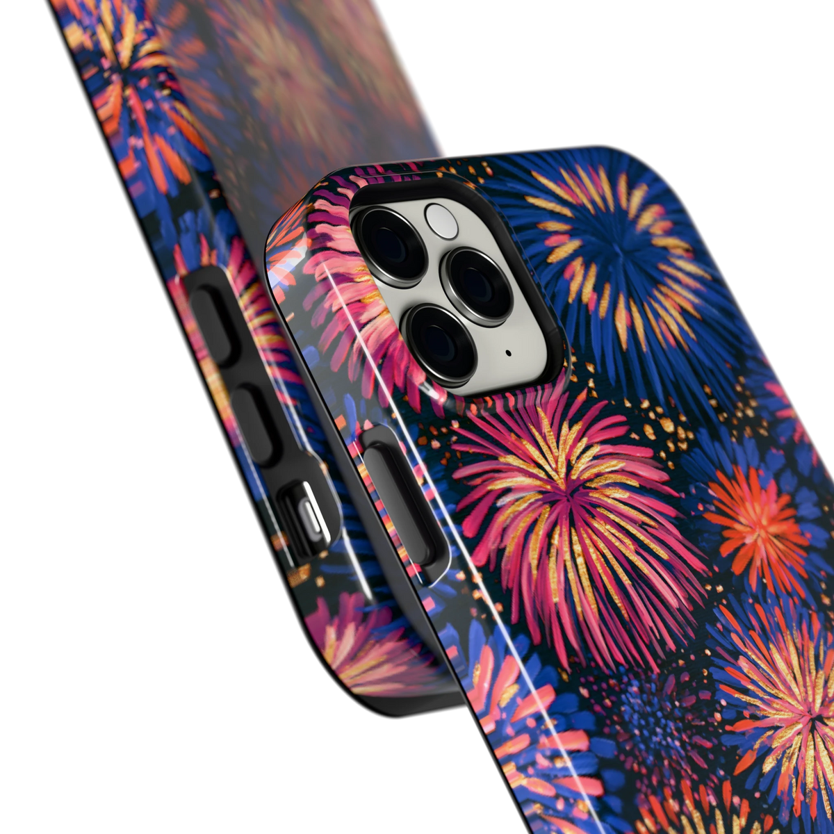 Beschilderd vuurwerk hoesje voor iPhone 11 Pro Max, close-up