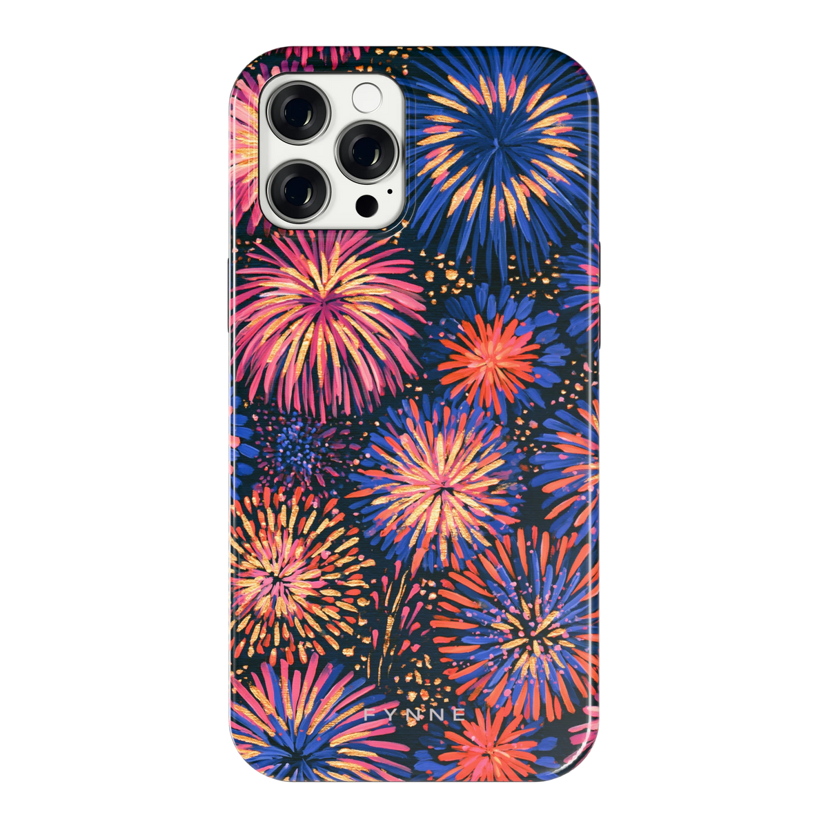 Beschilderd vuurwerk hoesje voor iPhone 12 Pro Max, achterkant