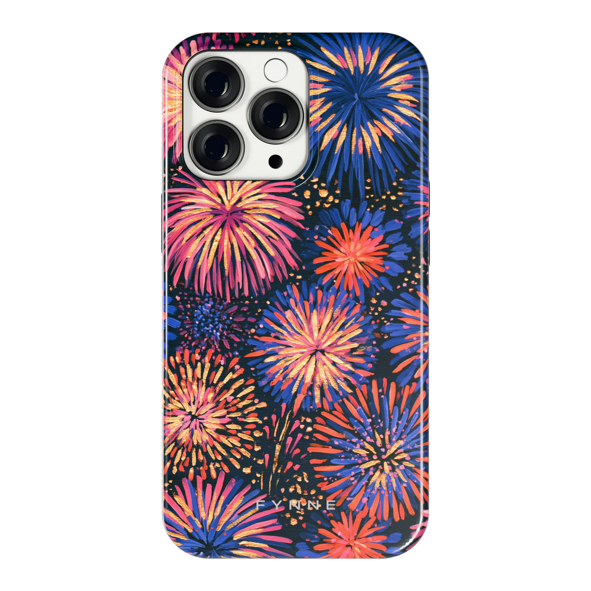 Beschilderd vuurwerk hoesje voor iPhone 13 Pro, achterkant