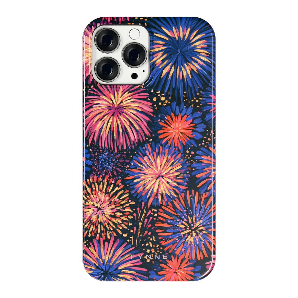 Beschilderd vuurwerk hoesje voor iPhone 13 Pro Max, achterkant