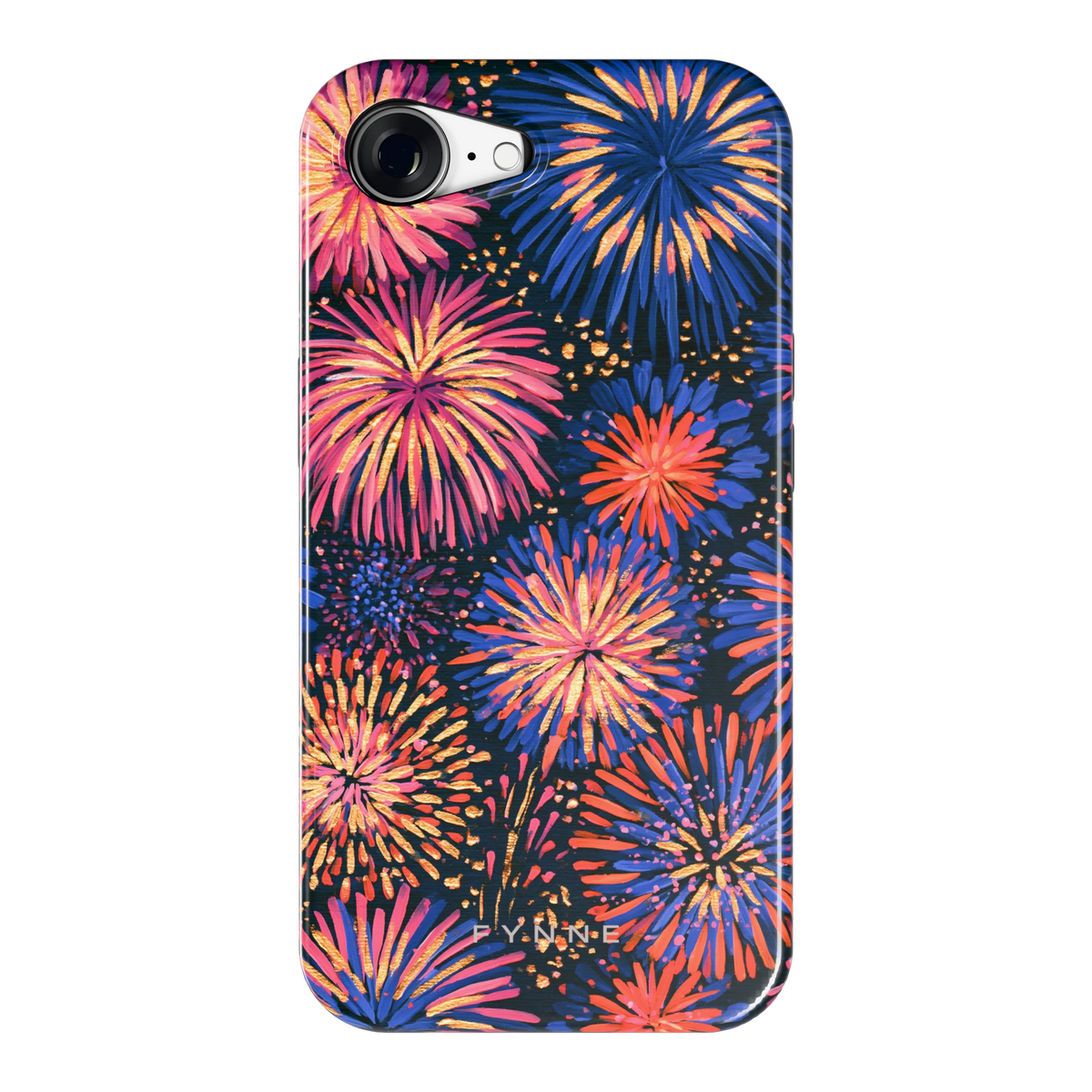 Beschilderd vuurwerk hoesje voor iPhone 16e, achterkant