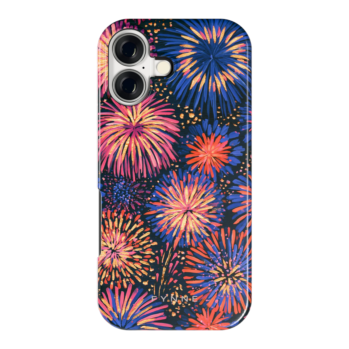 Beschilderd vuurwerk hoesje voor iPhone 17, achterkant