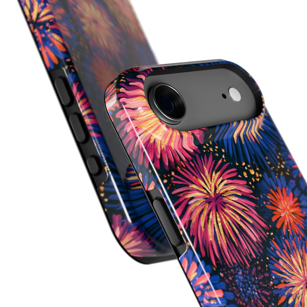 Beschilderd vuurwerk hoesje voor iPhone Air, close-up