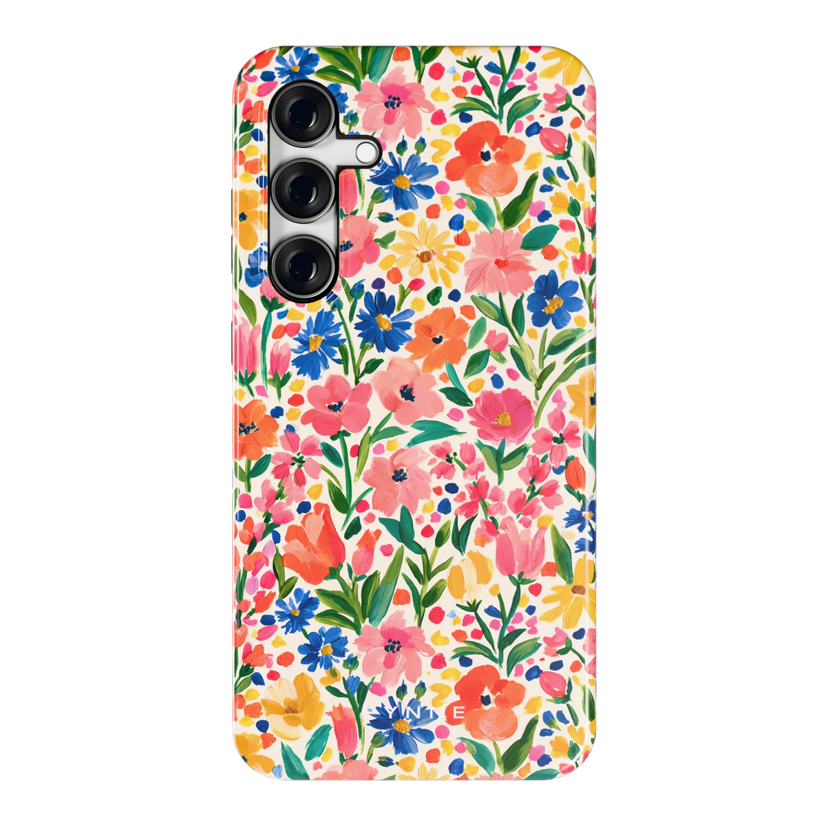 Geschilderd Bloemenveld hoesje voor Galaxy S24 FE, achterkant