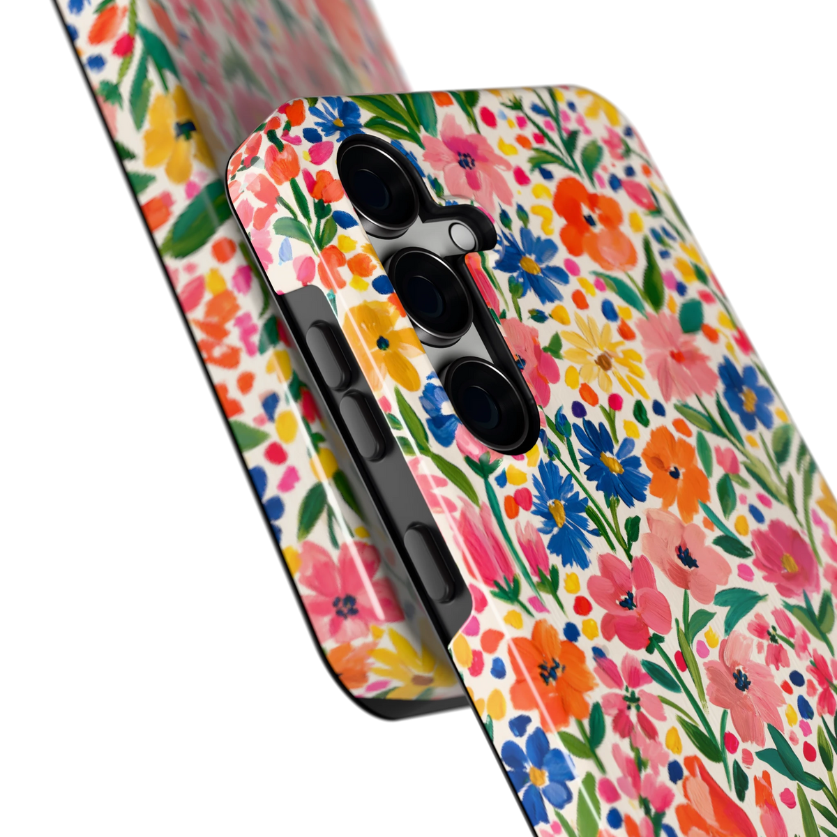 Geschilderd Bloemenveld hoesje voor Galaxy S24 FE, close-up