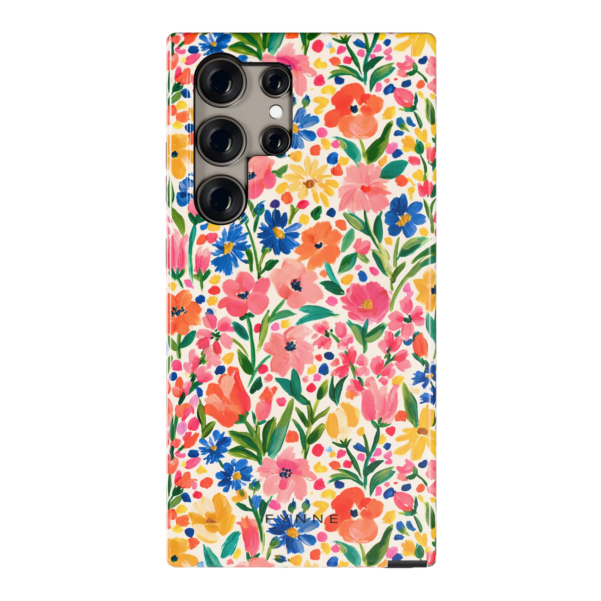 Geschilderd Bloemenveld hoesje voor Galaxy S24 Ultra, achterkant