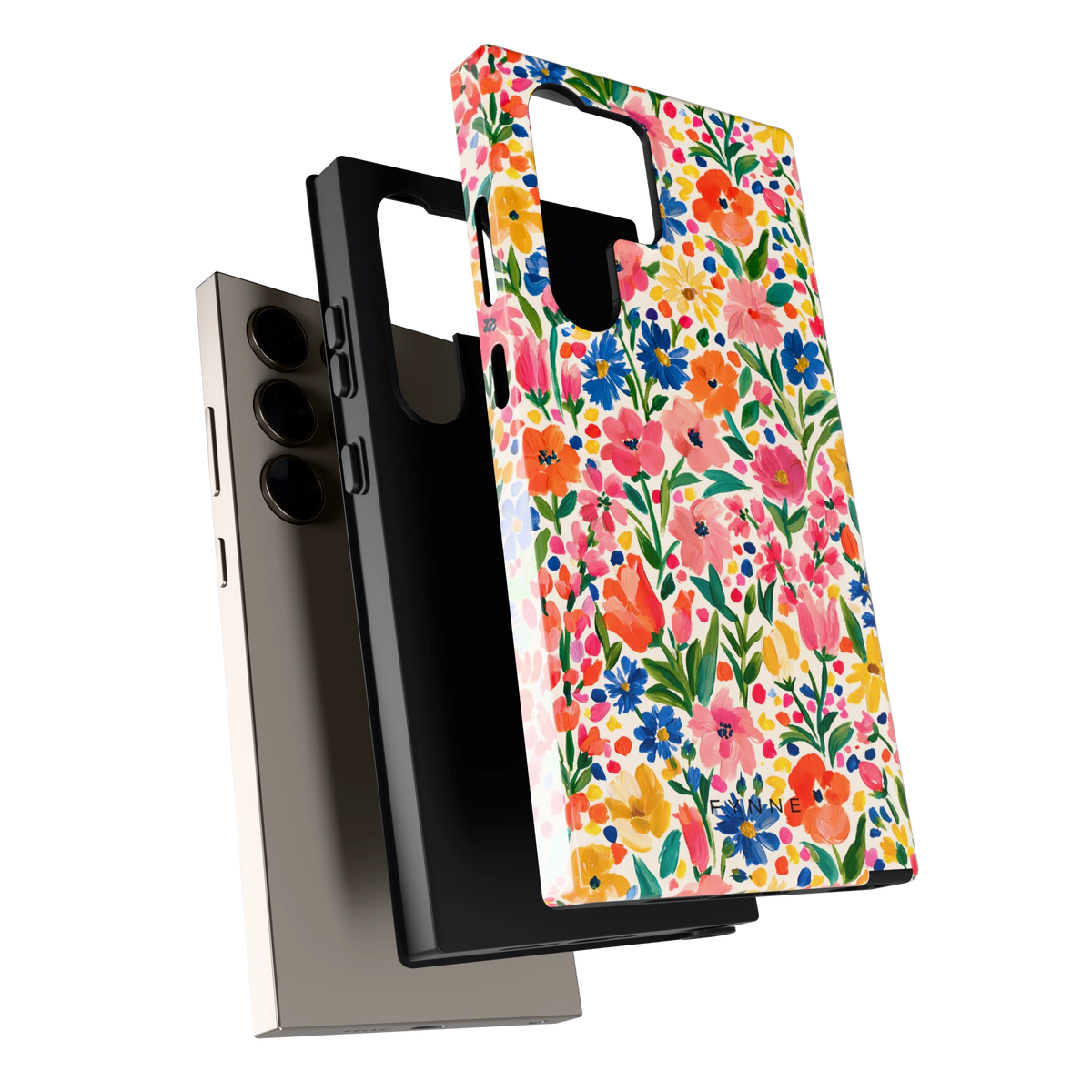 Geschilderd Bloemenveld hoesje voor Galaxy S24 Ultra, los van de telefoon