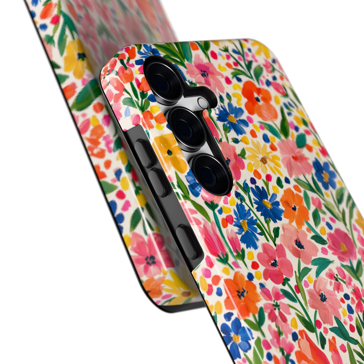 Geschilderd Bloemenveld hoesje voor Galaxy S25 FE, close-up