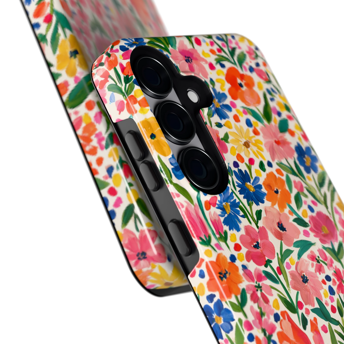 Geschilderd Bloemenveld hoesje voor Galaxy S25, close-up