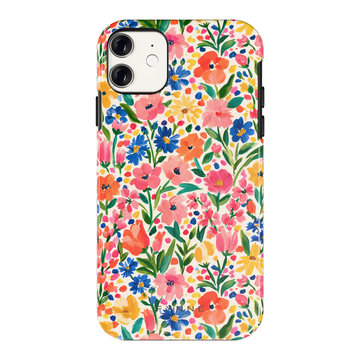 Geschilderd Bloemenveld hoesje voor iPhone 11, achterkant