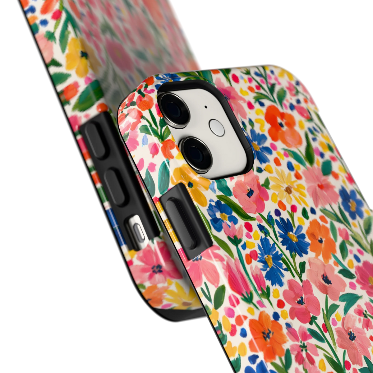 Geschilderd Bloemenveld hoesje voor iPhone 11, close-up