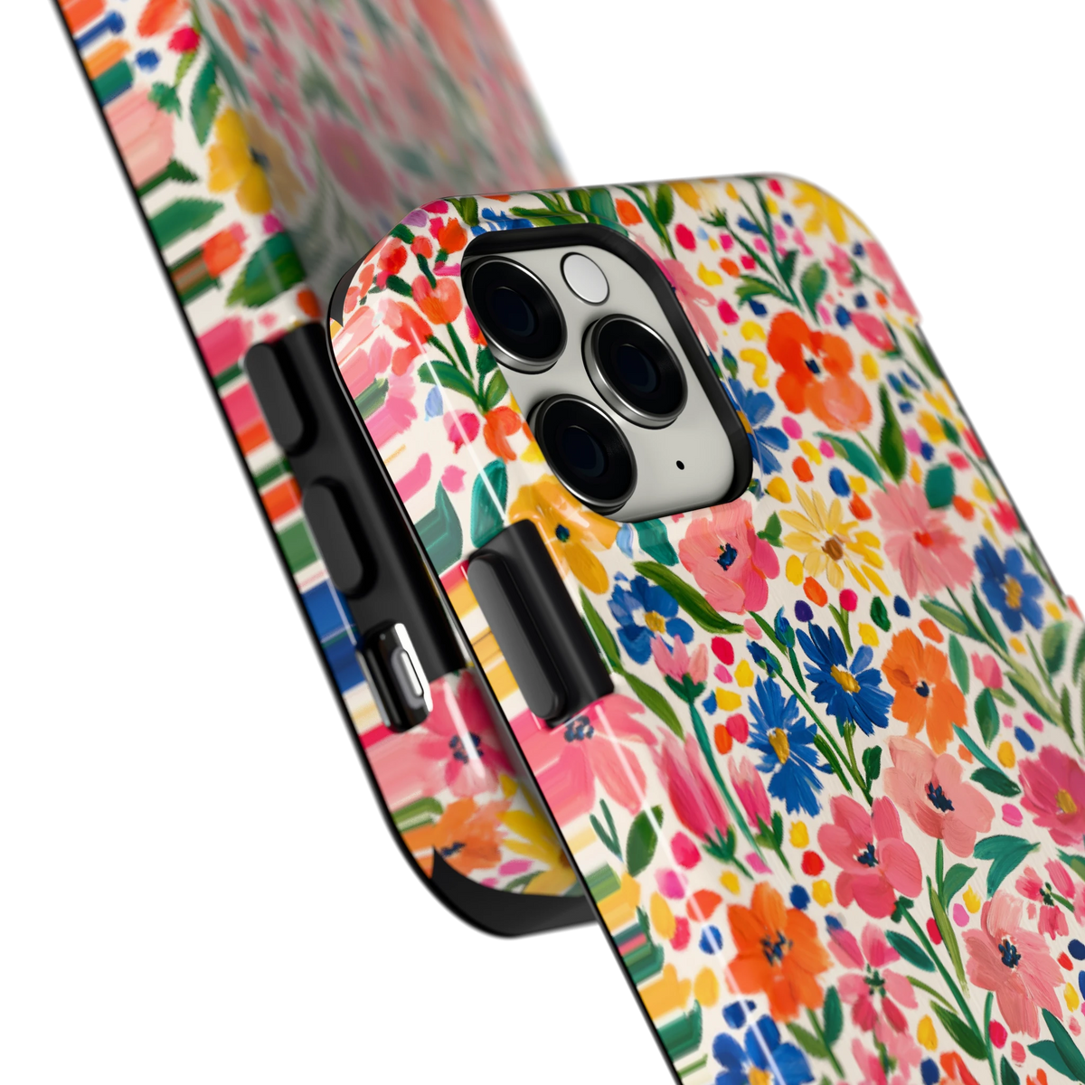 Geschilderd Bloemenveld hoesje voor iPhone 11 Pro, close-up