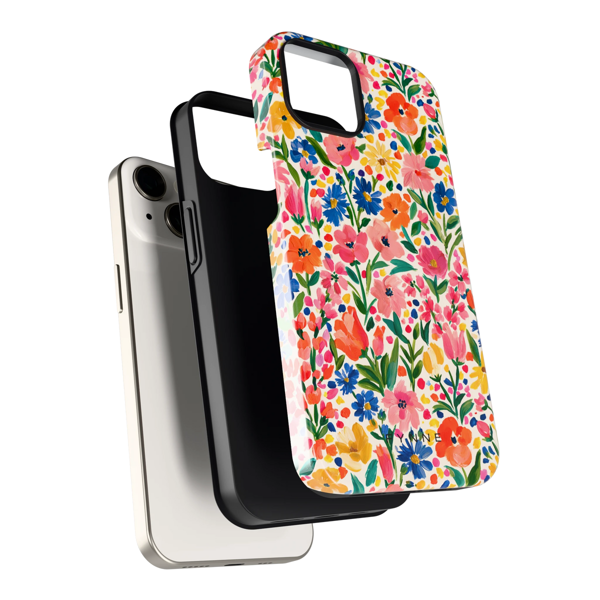 Geschilderd Bloemenveld hoesje voor iPhone 13, los van de telefoon