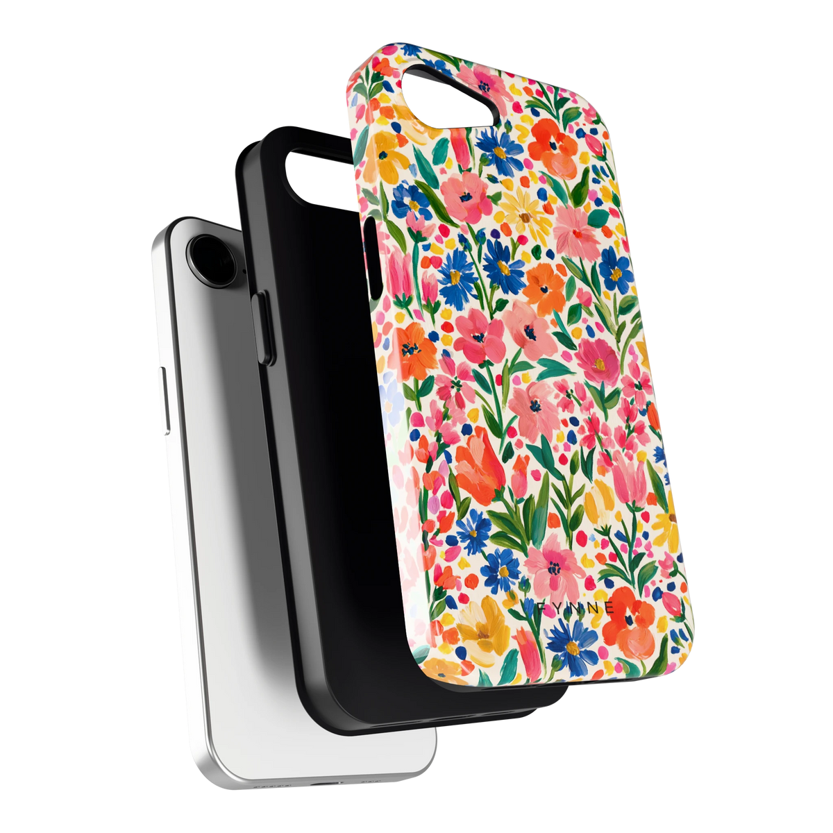 Geschilderd Bloemenveld hoesje voor iPhone 16e, los van de telefoon