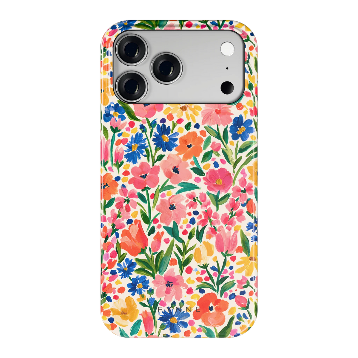 Geschilderd Bloemenveld hoesje voor iPhone 18 Pro Max, achterkant